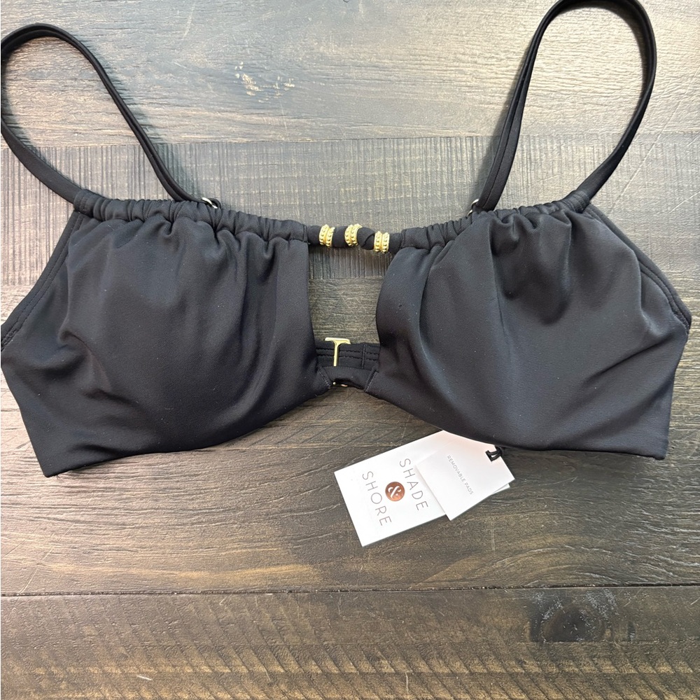 Shade & Shore Black Bikini Top